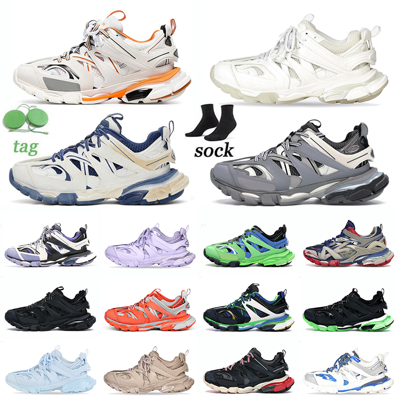 

High Quality Casual Shoes Triple S Track 3.0 Womens Old Grandpa Sneakers Black White Green Pink Dark Blue Sliver Grey Mens Women Luxury Designer Sneakers Trainers, B9 white pink 36-45