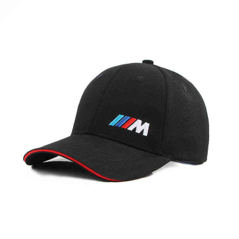 

Korean hat embroidered car Baseball Cap BMW racing cap m motorcycle cap, M black
