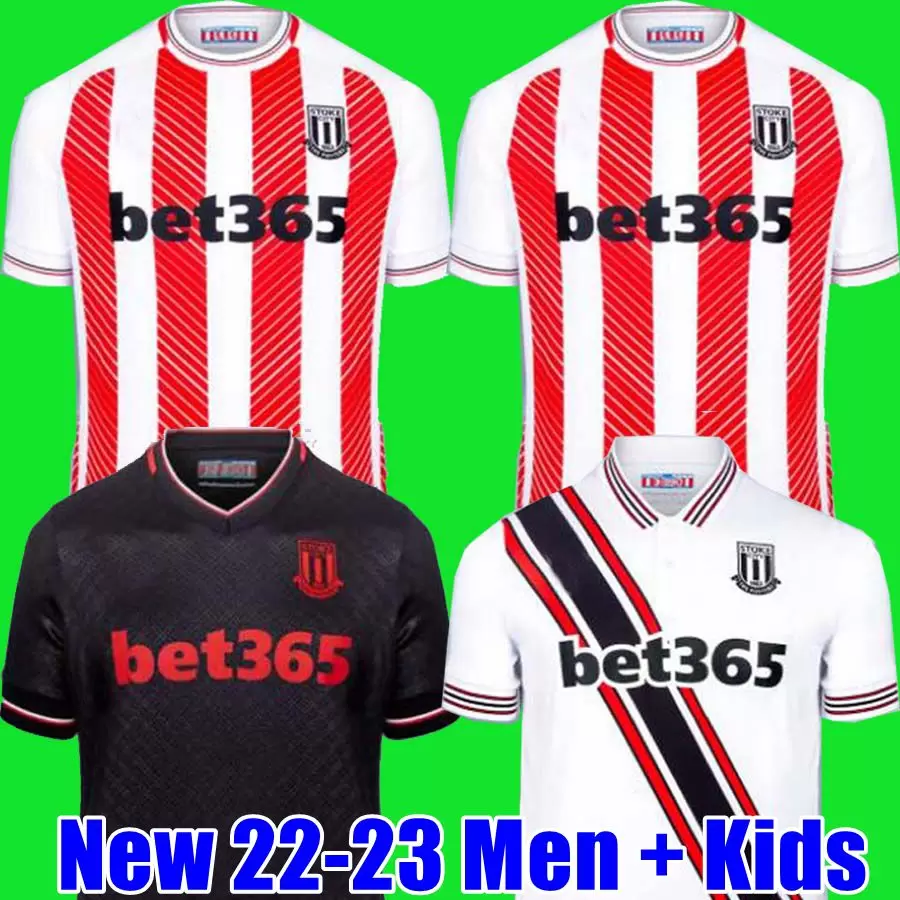 

22 23 Stoke City MIKEL CAMPBELL soccer jerseys SMITH FLETCHER POWELL BROWN CLUCAS home Kits 2022 2023 Baker men kids kit Football Shirts Uniforms, 2223