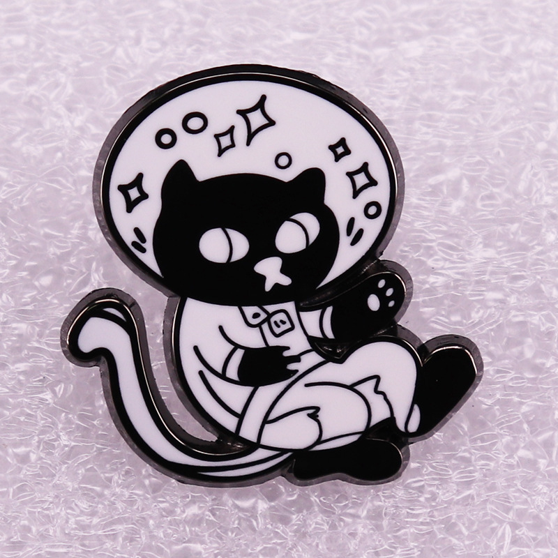 

Space Cat Enamel Pin, As picture