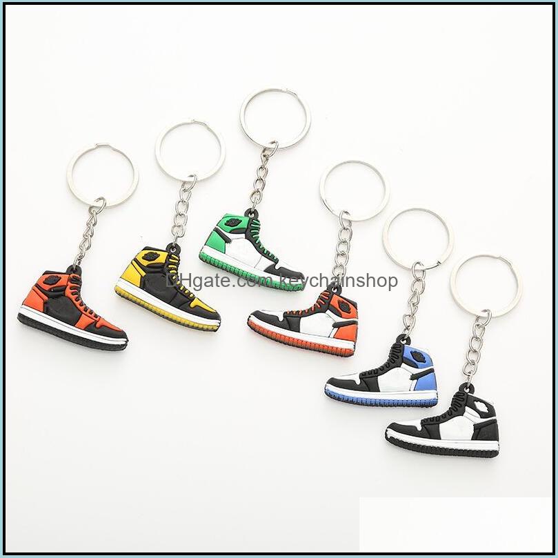 

Keychains Fashion Accessories 6 Colors Designer Mini Sile Sneakers Men Women Kids Key Ring Gift Shoes Keychain Handbag C Dhjbv