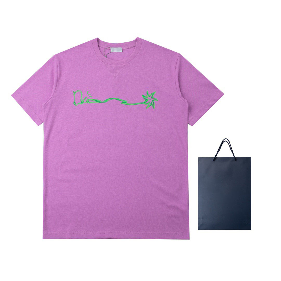 

2022SS Hip Hop Muscle Fit Curved Hem White Cotton Custom Printing Men Women T Shirt Casual Quantity Trend Oversize xs-L 6rr569WX7, Purple