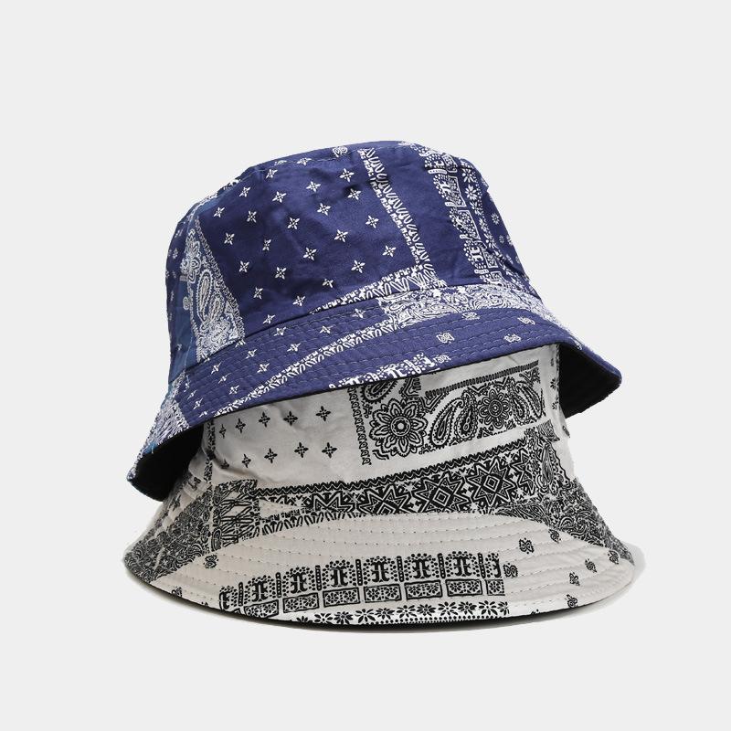 

Berets Classic Cashew Flower Bucket Hat Adult Reversible Collapsible Fisherman Cap Fashion Ladies Travel Panama Casual Teen Bob, White