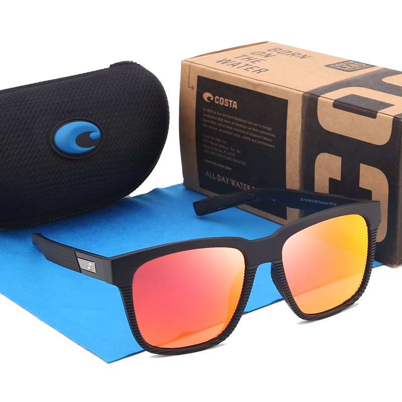 

Costa Square Polarized Sunglasses Men PESCADOR Brand Vintage Fishing Polaroid Eyeglasses Men Sport Sun Glasses For Driving UV400