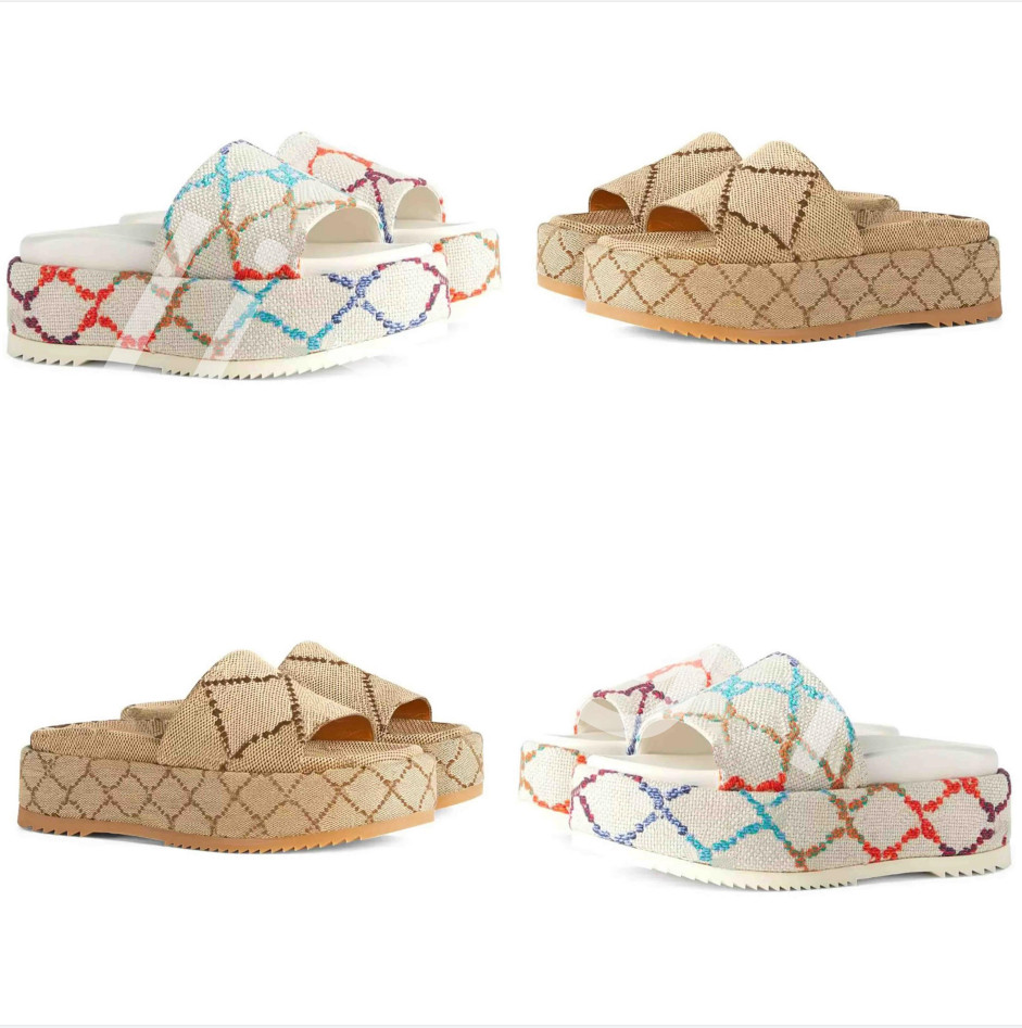 

Slippers Women Designer Sandals Platform Slipper Classic Slides Flip Flops Non Slip Sandal Thick Bottom Flat Guccies for woman