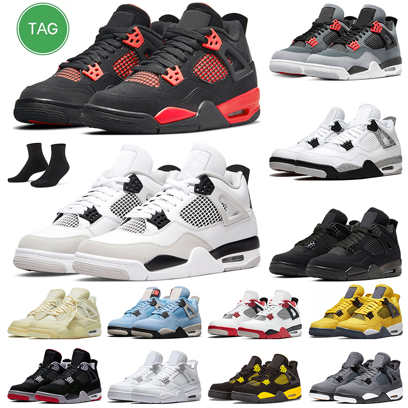 

Jumpman 4 basketball shoes 4s for men women Military Black Red Thunder White Oreo University Blue Sail Infrared trainers sports sneakers, Purple metallic