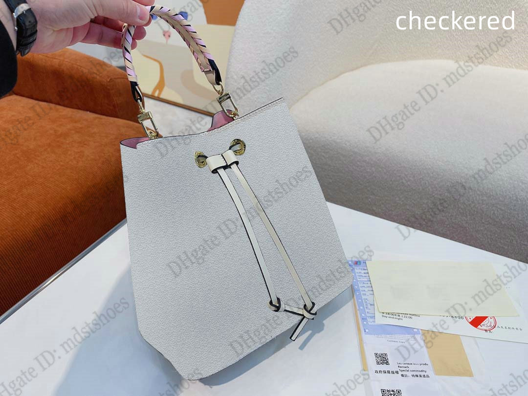 

2022 NÉONOÉ BB Spring Edition Bucket Bag Néo Noé Handbag Damier Azur Coated Canvas Checkered Printing Shoulder Bag Neonoe Drawtring Cross Body M45292 M40198