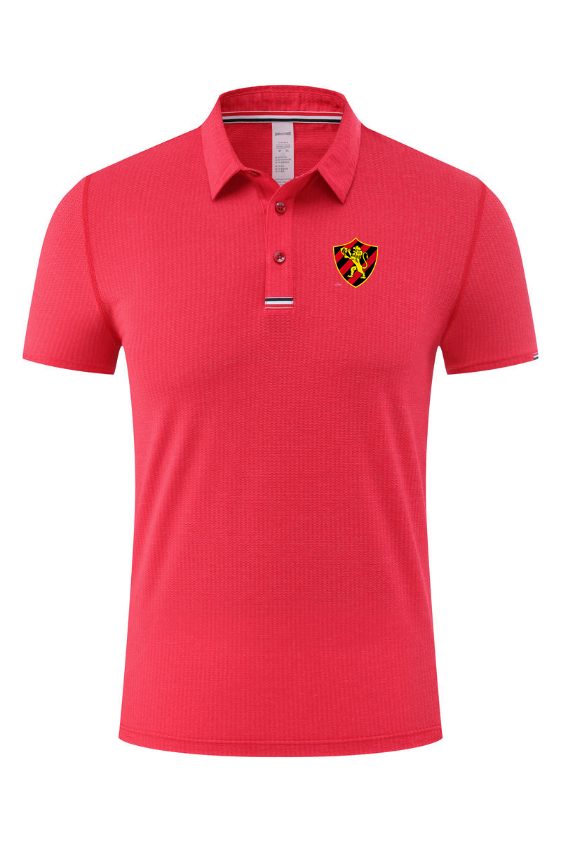 

Sport Club do Recife Men's Polo Summer Soft Fashion Design Comfortable Fast-dry Adult Soccer T shirt Short Sport Clothes, No 4