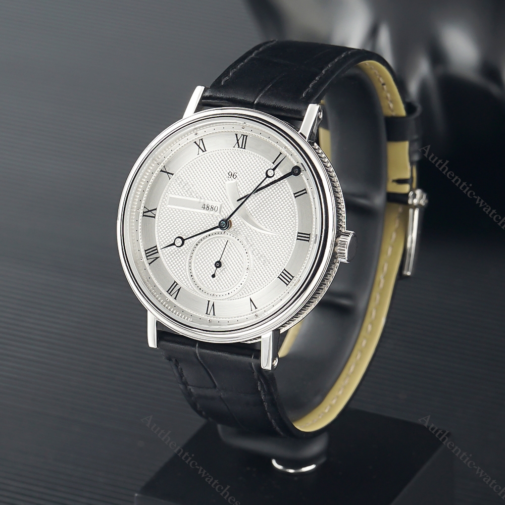 0 0 0 2022 New Men&#039;s Classique Power Reserve Manual Wind 42mm Wind Silver Dial Mechanical Wristwatches Sports Waterproof Watch81040-image-790044172