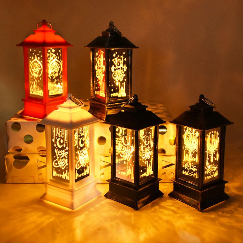 

Party Decoration Eid Al Adha Gift Ramadan Led Lantern With Lights Decoratins Arab Muslim Mubarak Festival Decor For Home