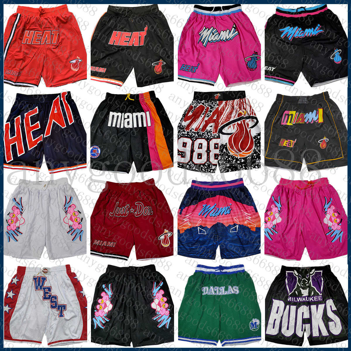 

2022 New Miami''Heat''Men JUST DUN Basketball Shorts Mitchell & Ness 031, Just shorts