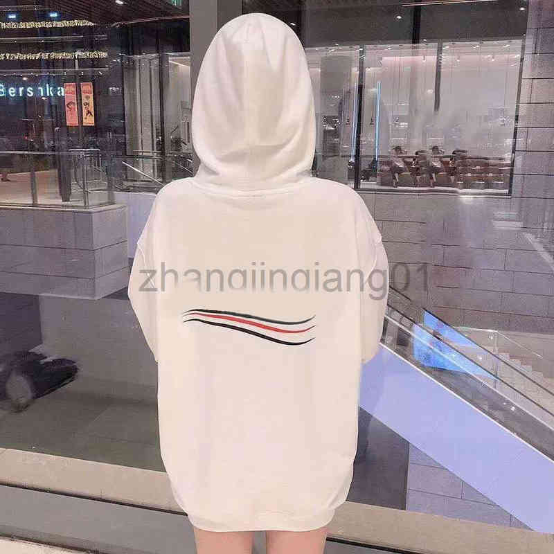Designer Balanciagas Sweat à capuche Vintage Mode Automne Hiver Paris Européen Américain Pur Coton À Capuchon Terry Pull Cola Pour Hommes Cola Im