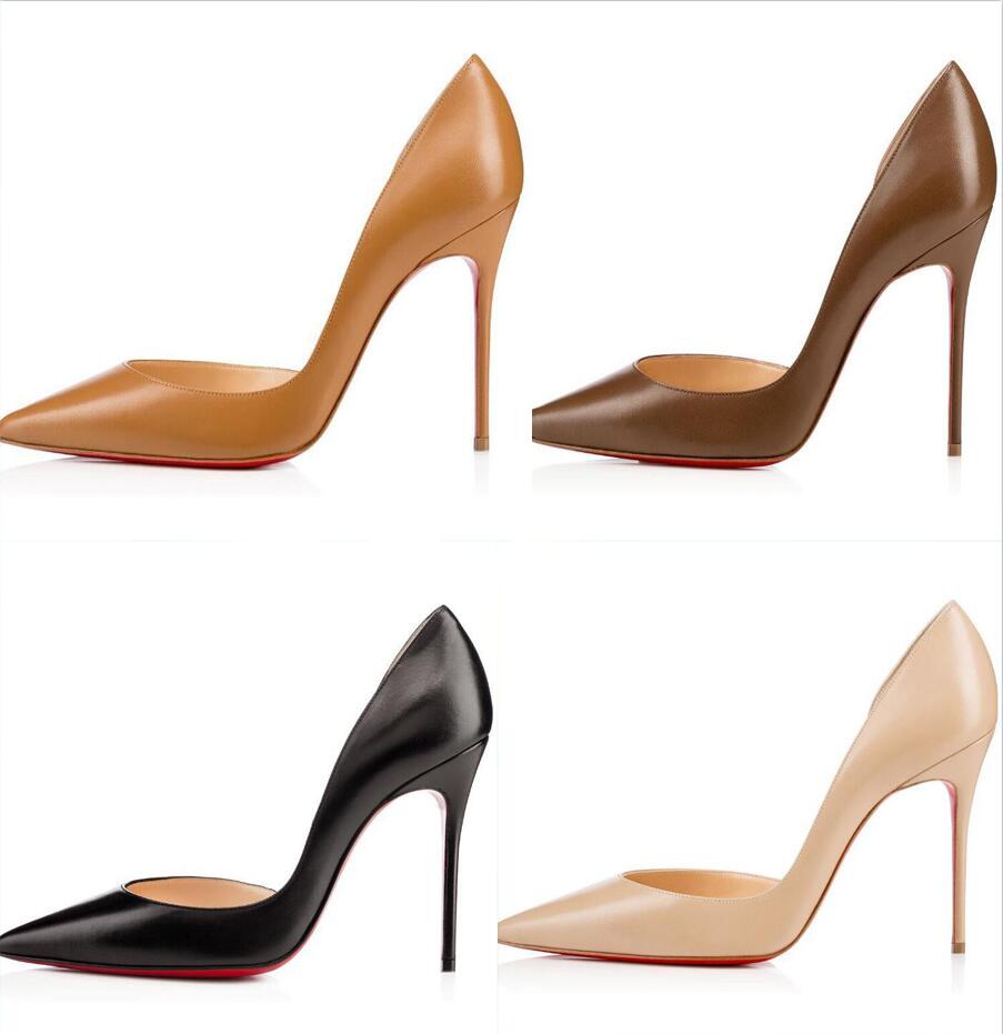 

Luxury Iriza Stiletto High Heel Shoes Pointed Toes Pumps sheepskin Leather shoes designer bag, 1#