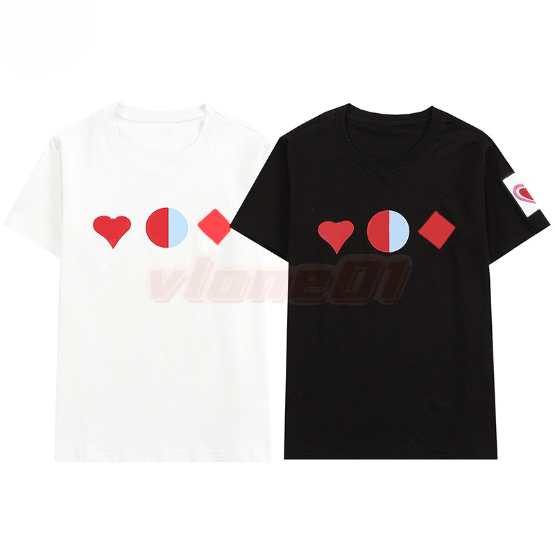 

Fashion Mens T Shirts Personality Color Clover Print Tees Womens High Street Short Sleeve Clothing Asian Size S-2XL, White