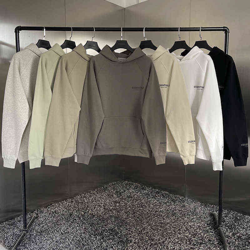 

Men' Sweater Fog Essentials Double Track Basic High Street Loose Feel Of God Hoodie For Women Autumn And Winter Casual Outdoor All-match Popular Cute Pullovers, Rice apricot color