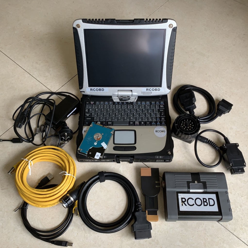 

for BMW Diagnostic and Programming Tool ICOM a2+1000gb hdd software expert mode cf19 toughbook laptop ready to use