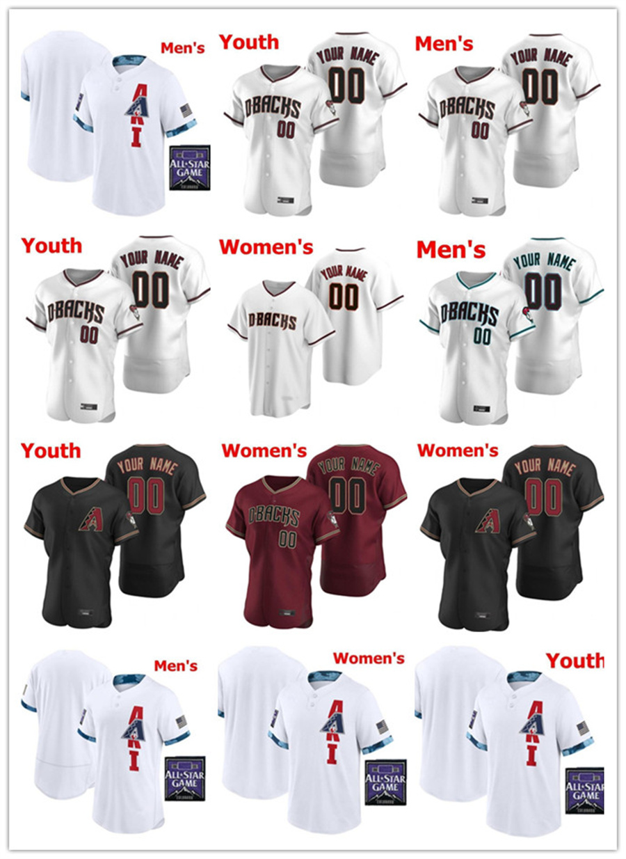 

2021 All-Star Game Baseball Jersey Mens women youth kids Patrick Corbin Alex Young Luke Weaver Bo Takahashi Jimmie Sherfy Red Black Diamondbacks Jerseys white