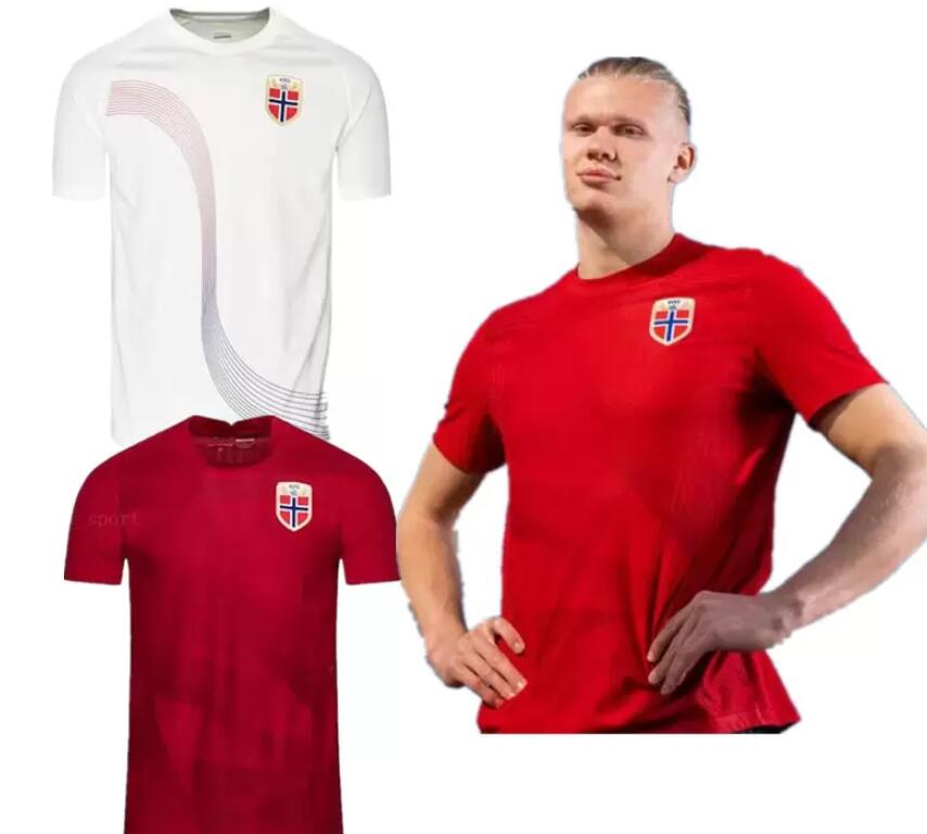 

22 23 Norwaies soccer Jerseys 23 HAALAND noruega 10 ODEGAARD Berge King Sorloth camisetas 2022 2023 national team Football shirt Men S-XXL
