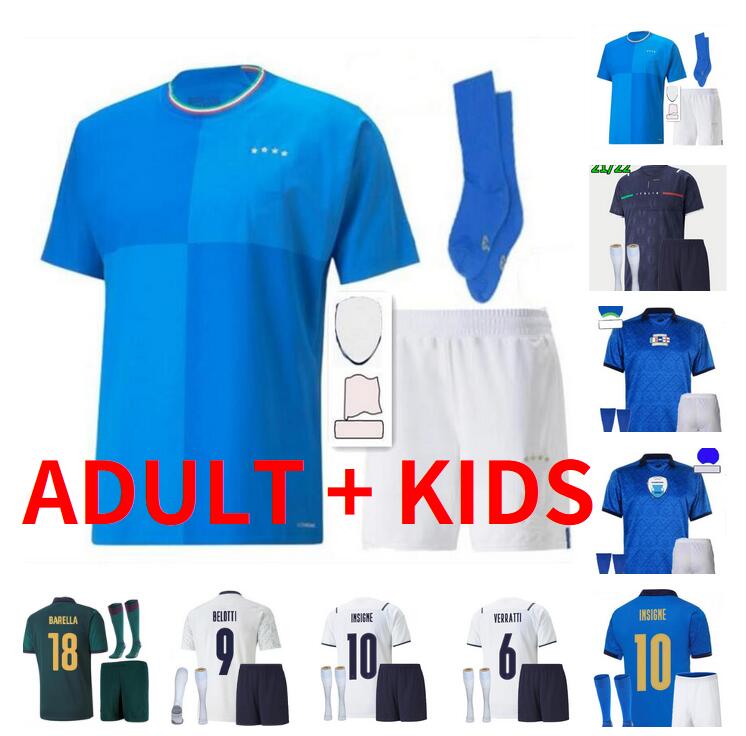 

adult kids kit Italia 2022 2023 BONUCCI soccer Jersey 22 23 JORGINHO INSIGNE VERRATTI FOOTBALL SHIRTS CHIESA BARELLA SPINAZZOLA finals CHIELLINI Donnarumma ItalyS, 21/22