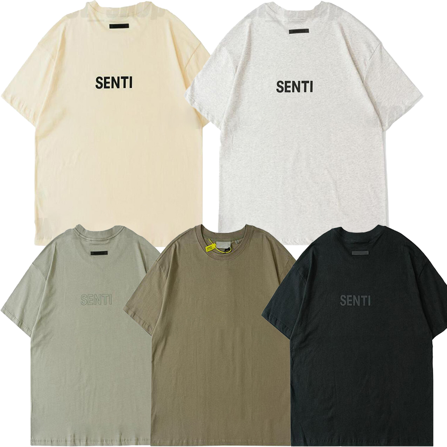 

Spring Summer 7th designer luxury mens t-shirt back 3D Silicon Logo streetwear high street loose oversize T Shirt Tee Skateboard Tshirt Wome