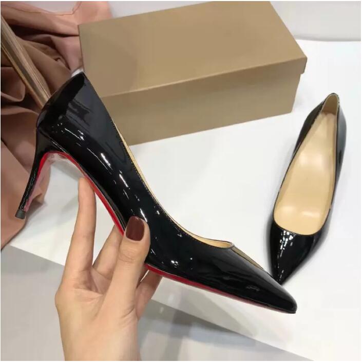 

luxurys Designers Heels women Dress Shoes Red Bottoms Heel Sandals Classic versatile party wedding shoe Patent leather high-heel 6.5cm 8.5cm comfortable Sandal nice