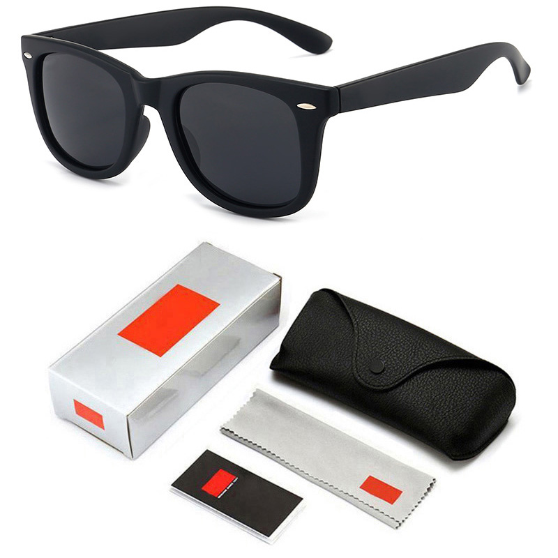 

Wayfarer Men Ray Sunglasses polarized Lenses Black Vintage Frame Eyewear Ban Sun Glasses Oculos De Sol With Box And Logo