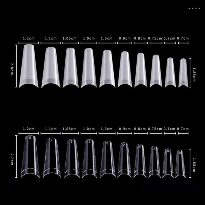 

False Nails 500 C Curve French Nail Tips Home DIY Manicure Accessories Prud22, Clear