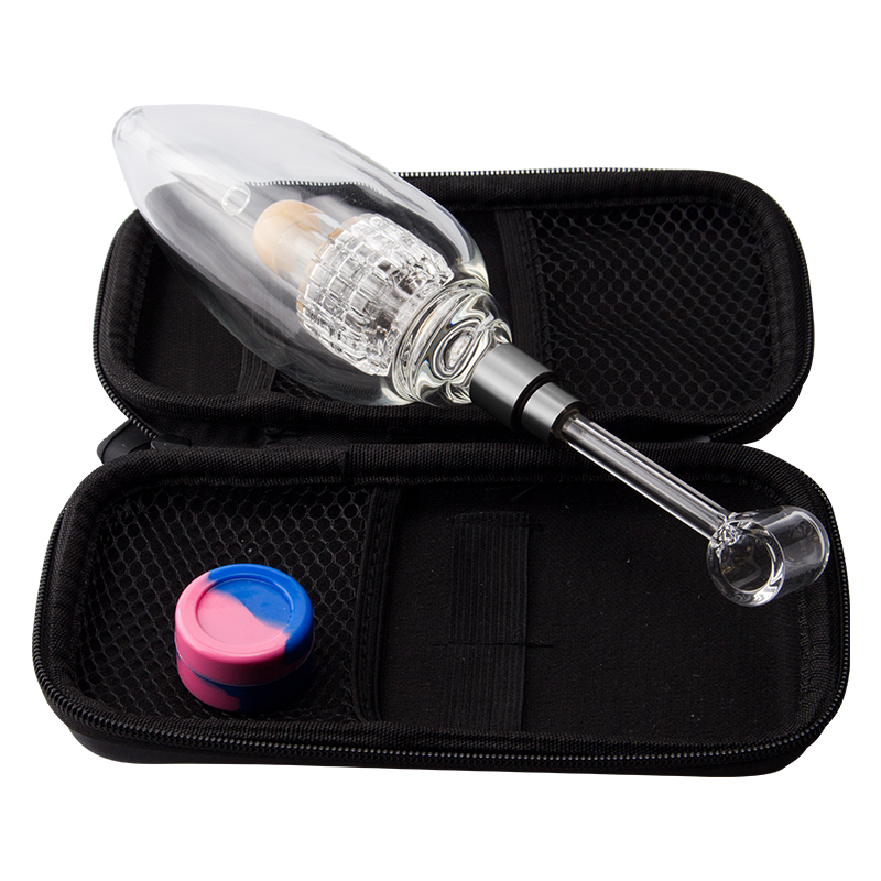 

Paladin886 NC064 Hookah Glass Pipe OD 63mm Diamond Cut Perc Bubbler 510 Titanium Ceramic Tips Quartz Banger Nail 45/90 Degree Dab Rig Bong Smoking Pipes Bag Set