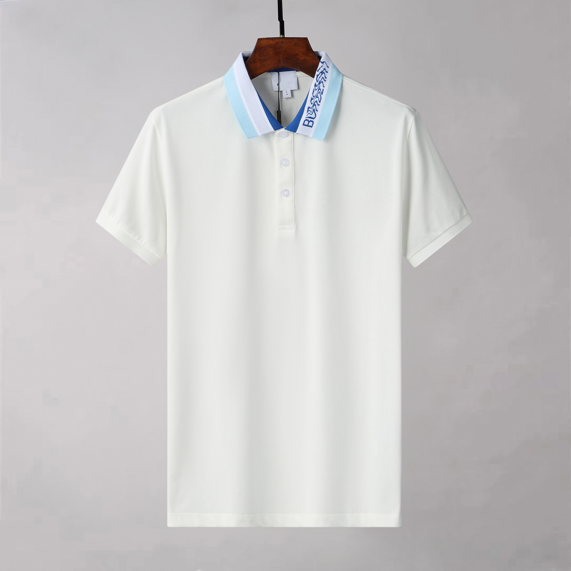 

business Polo clothing fashion top Hugo embroidered collar details short sleeve polo shirt men's multi-color multi-colors Tee RY44, Brown