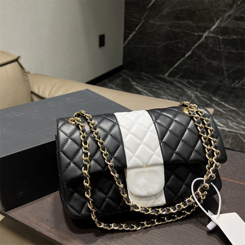 

JIANG Luxury Designer Shoulder Bag Classic Latest Color Women Shoulder Bags Chain Handbag Diamond Lattice Genuine Leather Womens Cross Body Handbags, Black