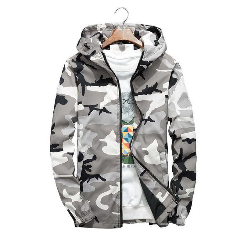 

Men's Jackets Tactical Camouflage Jacket Men Casual Hoodie New Spring Camo Hooded Windbreaker Coat Male Military Outwear Streetwear Y2302, Coffee