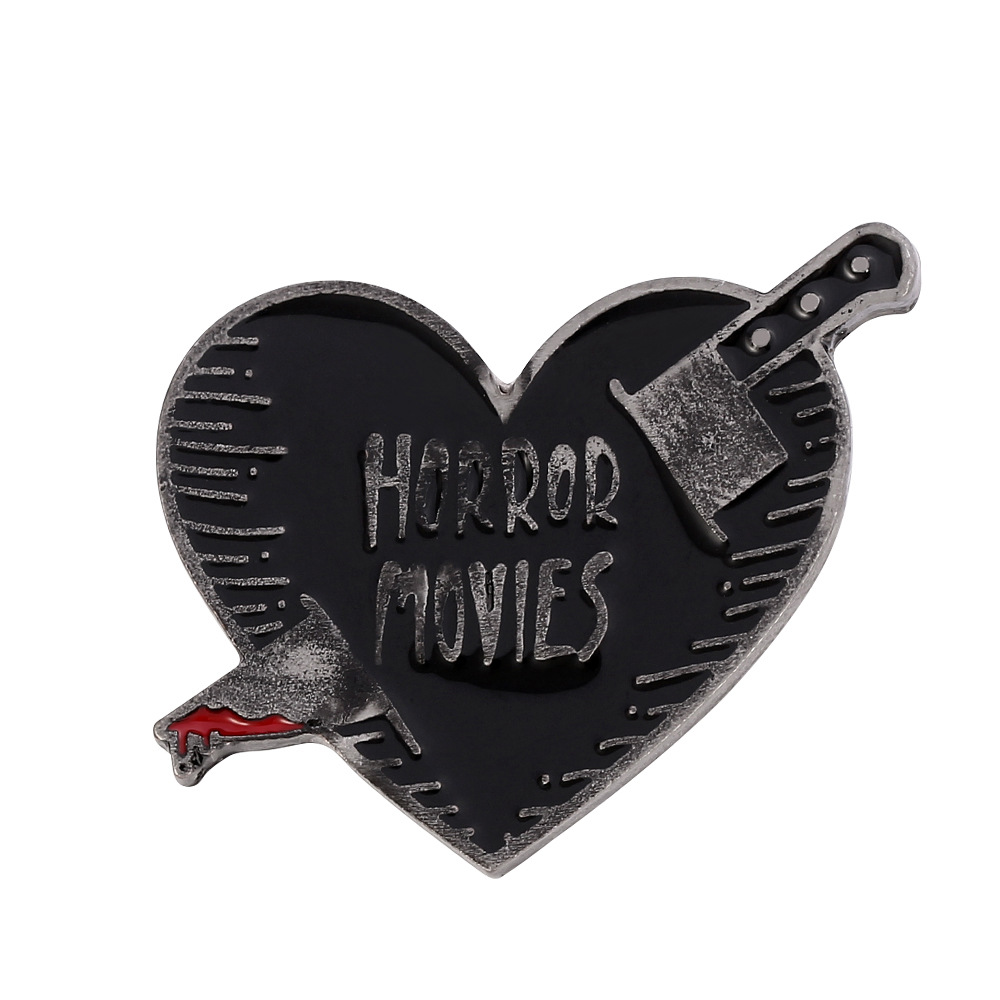 

I love Horror Movies Pin, Mixed colors