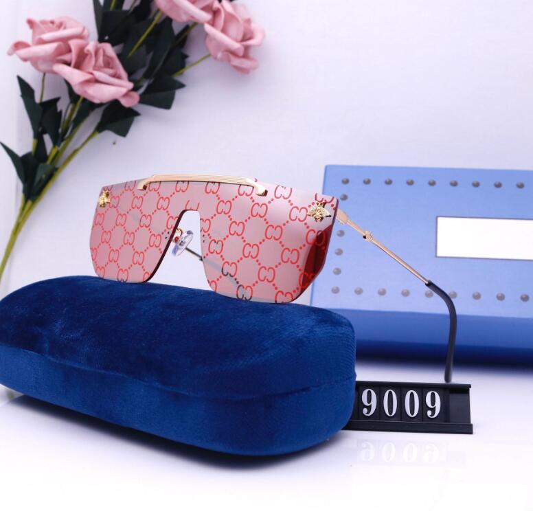 

Designer Sunglasses Fashion Summer Beach Glasses Full Frame Letter Rectangle Design for Man Woman 8 Optional High Quality