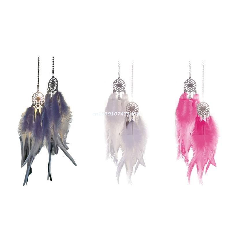 

Interior Decorations Auto Rearview Mirror Pendant Cute Dream Catcher Ornaments For Car Decoration Birthday Presents Wind Chimes DropshipInte