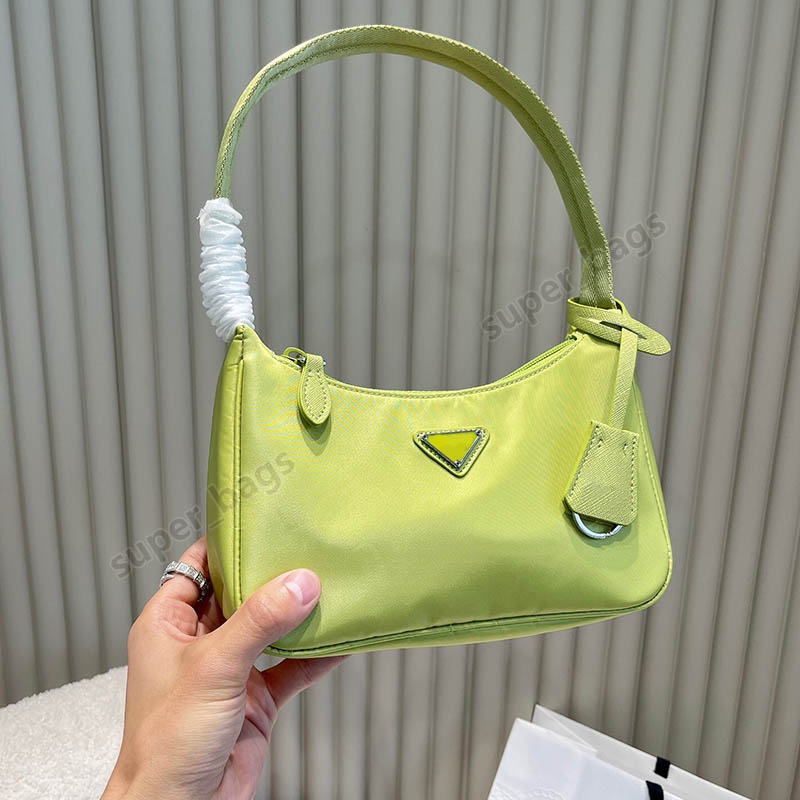 

re edition 2000 tote bags designer women renylon hobo underarm bag pop fashion lady handbag purse 8 color 21cm with box, No- 1