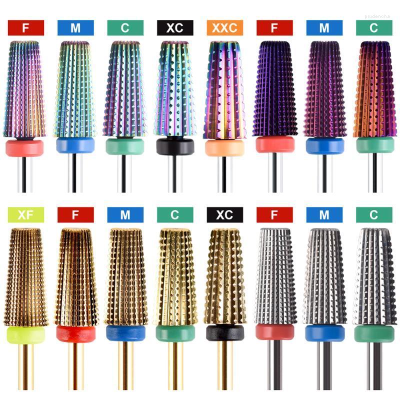 

Nail Art Equipment 5 In 1 Tapered Carbide Drill Bits Gel Polish Remover Electric Manicure For Machine Mill Cutters Left Right Hand Prud22