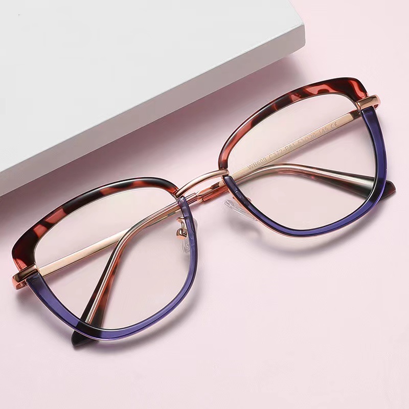 

New Anti-blue Light Glasses Fashion Myopia Glasses Frame TR90 Good Quality Female Wholesale