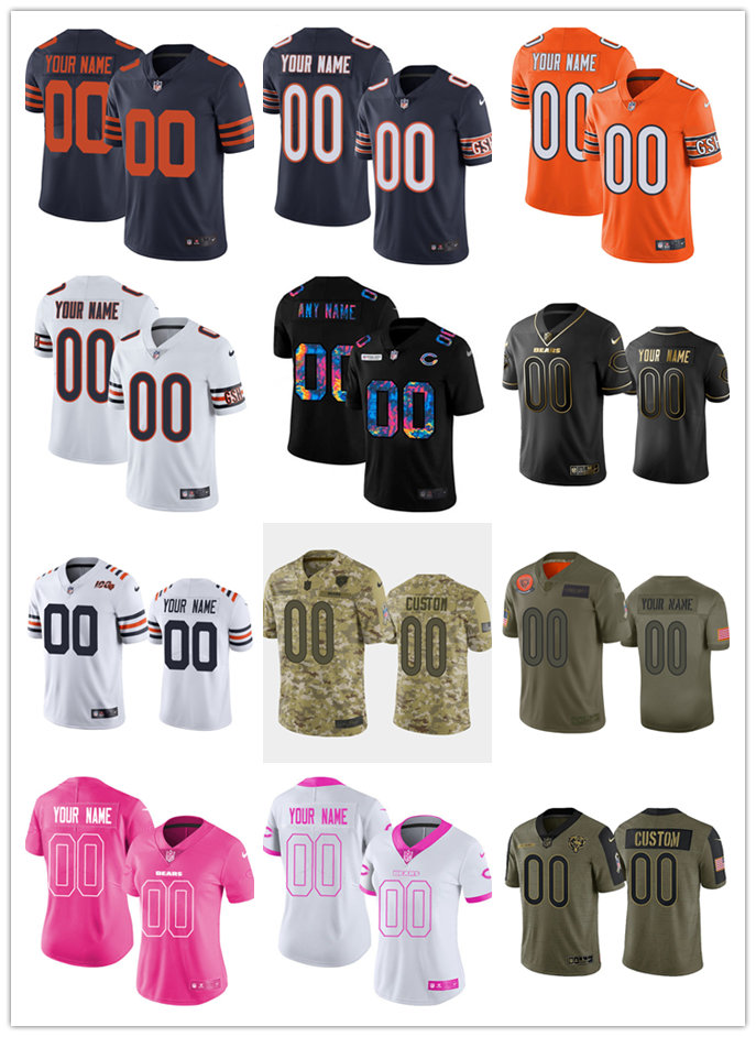 

Customized Jersey Football Chicago''Bears''MEN WOMEN YOUTH 100% Embroidery S-6XL