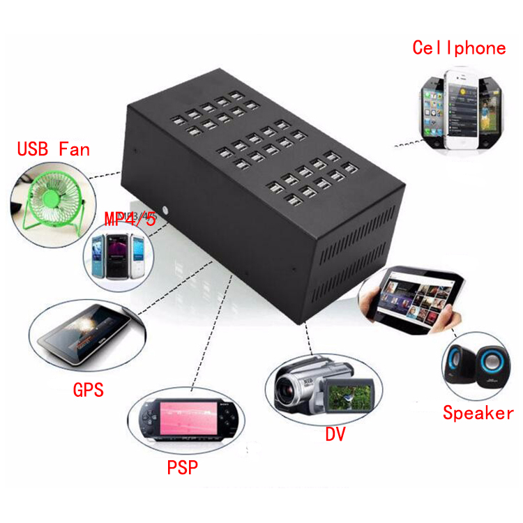 

5V 60A 300W USB Mobile Phone Charger 60 Ports Smart Wall Charging Station