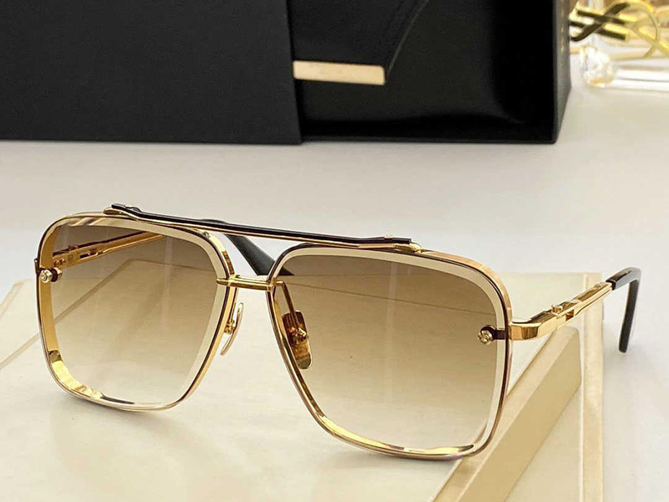 Women Mens Designer Glasses Sunglasses Mach Six Summer style Anti-Ultraviolet Retro Plate Rectangle Invisible frame Fashion Sunglass Beach Eyegla