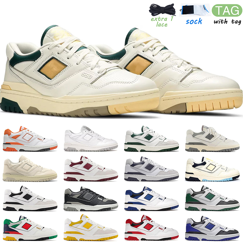 

550 Running Shoes men women Natural Green White Grey Purple Blue Red UNC Sea Salt Black Syracuse mens trainer, # pay for box