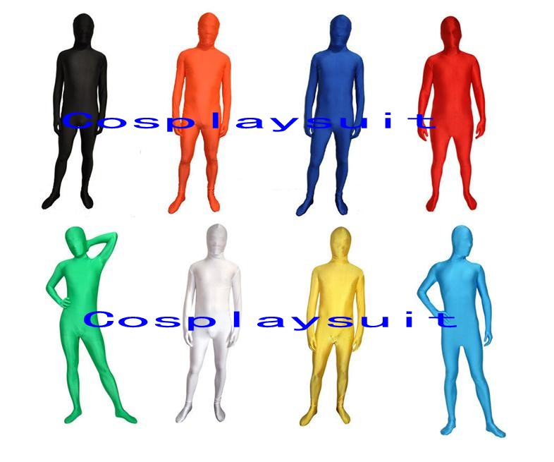 

Halloween cospaly solid color Catsuit Costumes full body Spandex Unitard tights Lycar zentai stage jumpsuit, Silver grey