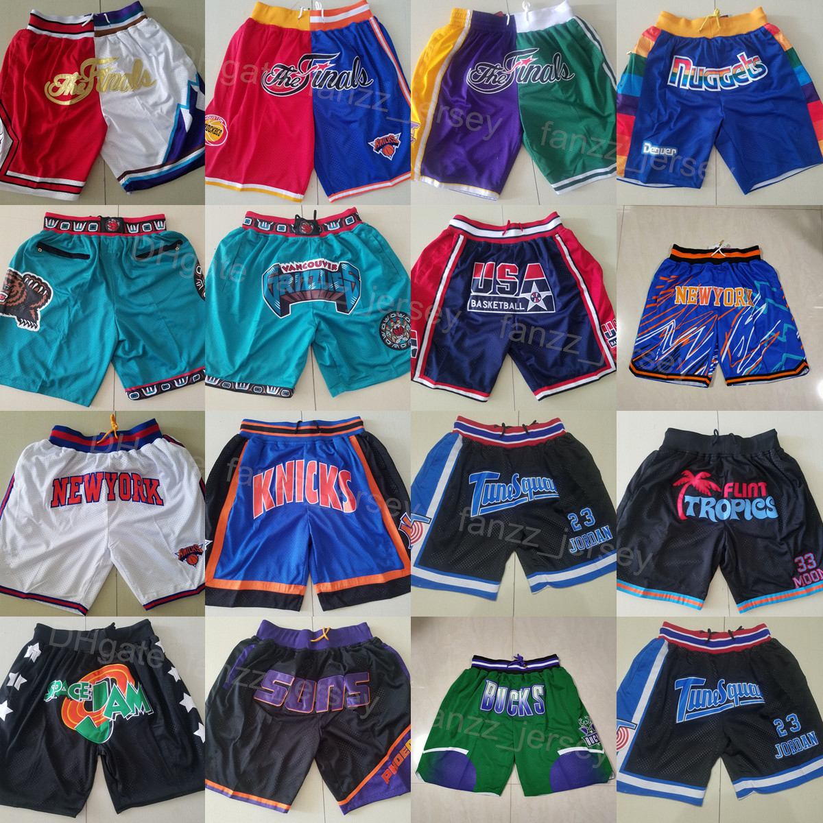 

Man Just Don Basketball Wear Sweatpants Drawstring Ja Morant Short Sport With Pocket Zipper Fly Pant Elastic Waist Patrick Ewing Hip Pop Sewing Julius Randle Team, Green
