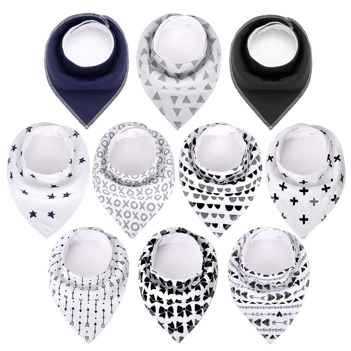 

Bibs Burp Cloths Maiwa Cotton Baby Bandanas Boys For Drooling Teething Feeding