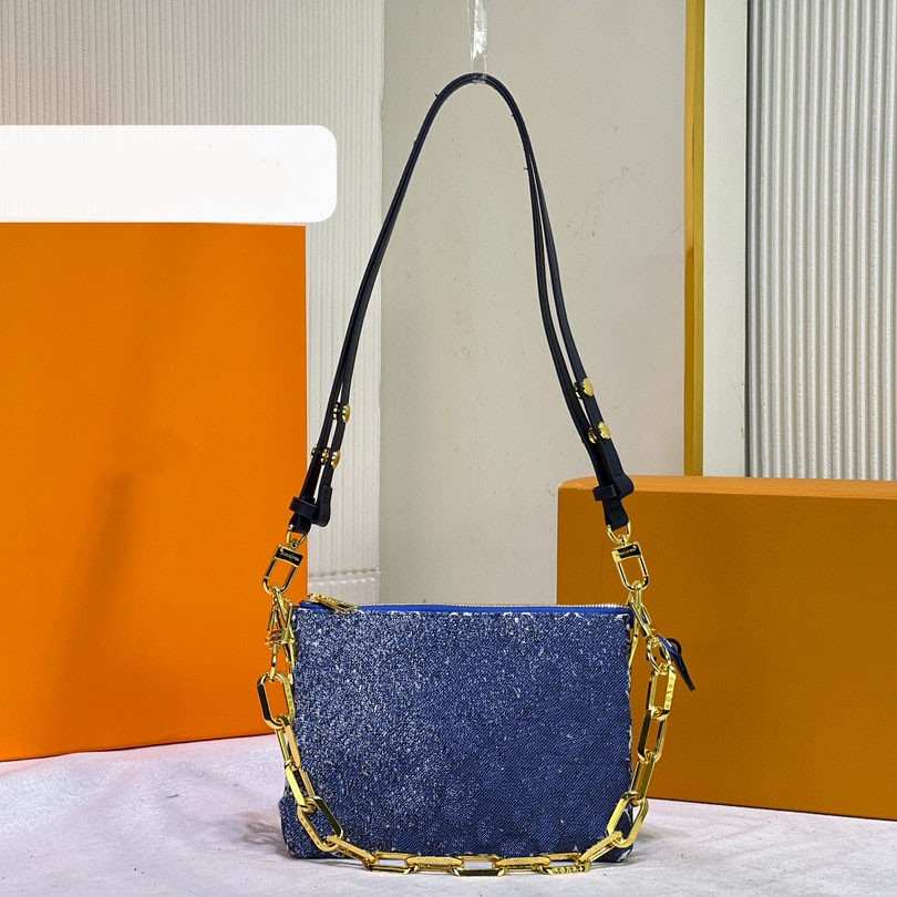 

Armpit Denim Genuine Leather PM COUSSIN Women's men tote crossbody Bags Luxury Designer mylon fashion shopping wallet Camera Cases card pockets handbag Shoulder Bag, Extra shipping