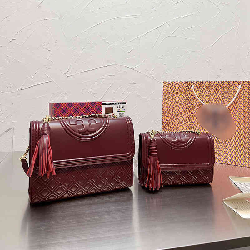 

Crossbody Bags T0ryss Classic Handbags Bag 2022 in Color Women's Lingge Sheepskin Chain Fleming Single Shoulder Messenger Small Square, Red