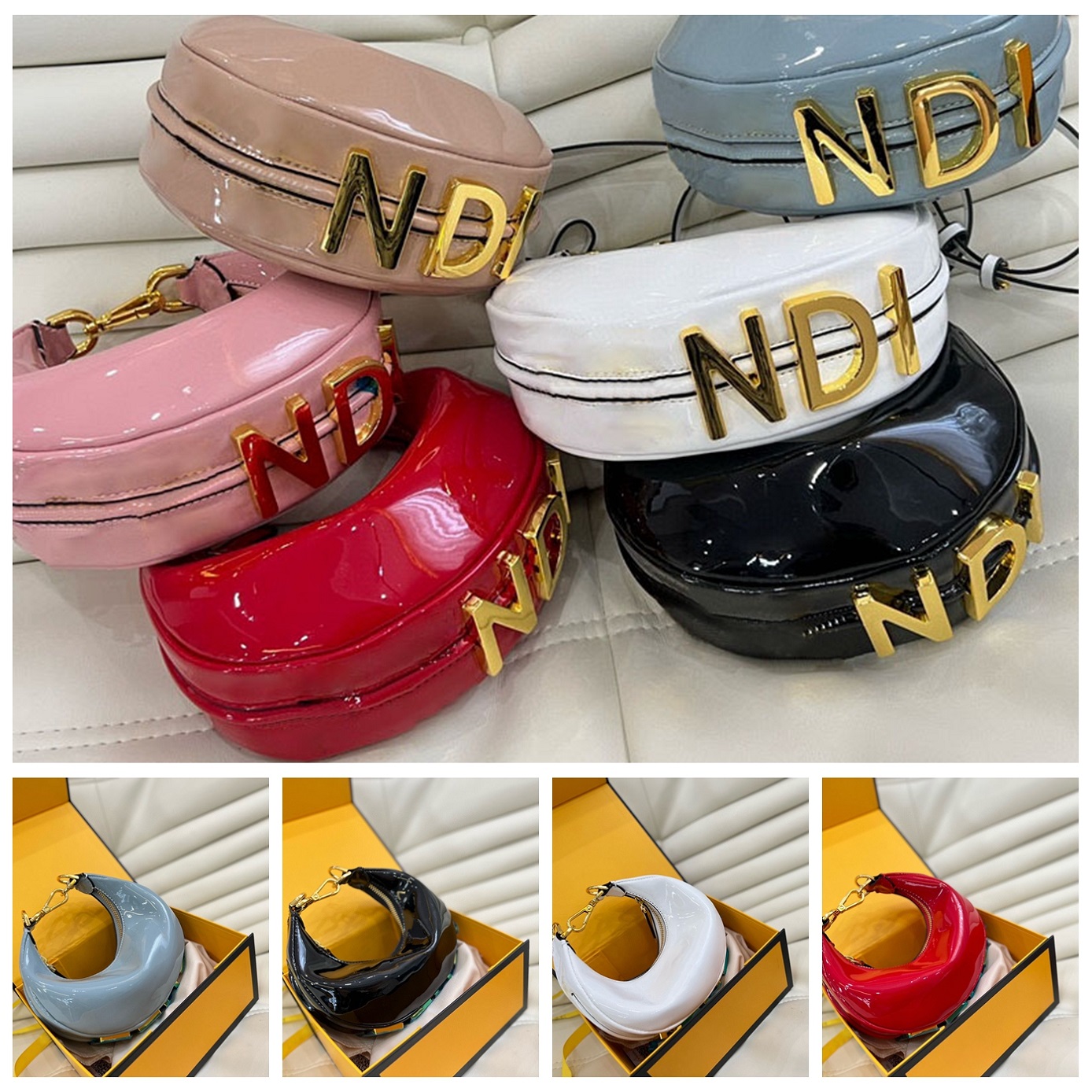 

5A Designer Bag Luxury Purse Italy Brand Shoulder Bags Leather Handbag Woman Crossbody Messager Cosmetic Purses Wallet by shoebrand S84 04, #30 box