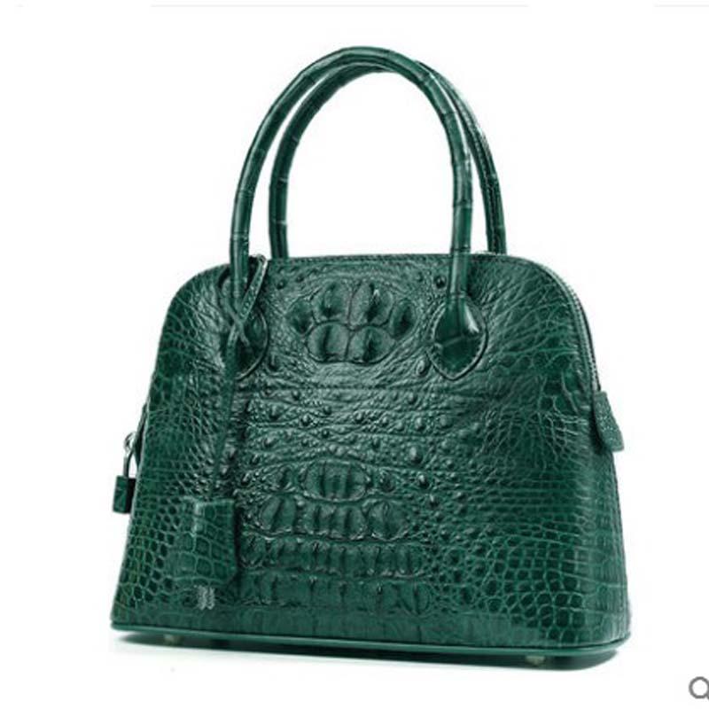 

Evening Bags Gete Crocodile Leather Bag Handbag Shell Lady Single Shoulder Crossbody Women, Green