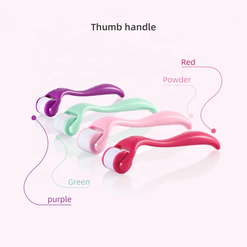 Micro Needle Rollers Derma Roller Dermaroller Titanium Hair Regrowth Beard Growth Anti Hair Loss Treatment Thinning Receding Wrinkle Removal Whol-image-757041301