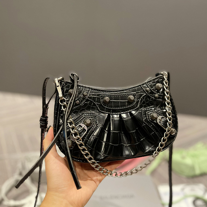 

Cross Body Top-handle Bags Tote for Women Shoulder Dumpling Buns Underarm Women's Trend Crescent Handbags Designer Female Purses, White